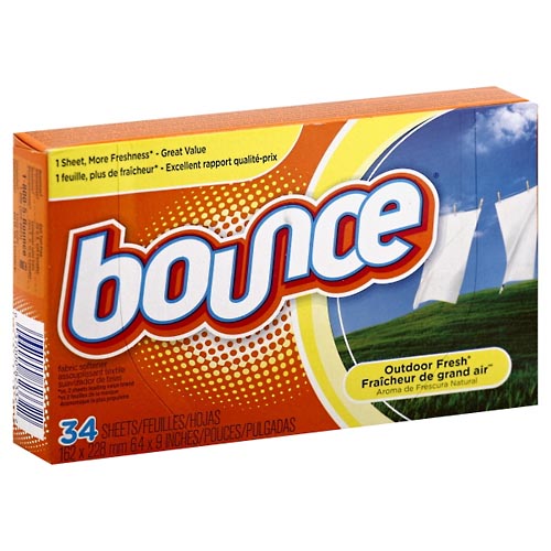 Image for Bounce Fabric Softener, Outdoor Fresh,34ea from Total Health Care Pharmacy