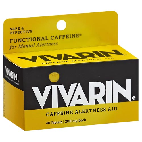 Image for Vivarin Caffeine Alertness Aid, 200 mg, Tablets,40ea from Total Health Care Pharmacy